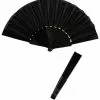 Abanico Negro En Tela -Complementos Ventas abanico negro en tela