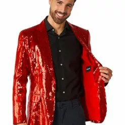 Americana De Lentejuelas Rojas - Suitmeister -Complementos Ventas americana de lentejuelas rojas suitmeister 2