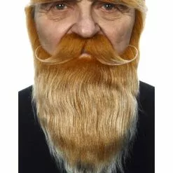 Barba, Bigote Y Cejas Pelirroja Para Adulto