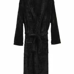 Bata Bordada De Friends Negra Para Hombre