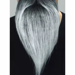 Bigote Y Barba Larga Gris