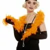 Boa De Plumas Naranja -Complementos Ventas boa de plumas naranja