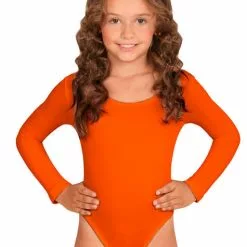 Body Naranja Para Niña