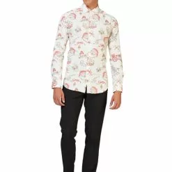 Camisa Navideña De Santa Claus "Hohoholly" - Opposuits