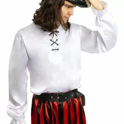Camisa De Pirata Blanca -Complementos Ventas camisa de pirata blanca 1 2