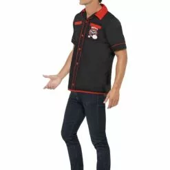 Camisa Años 50 Para Hombre -Complementos Ventas camisa de rockabilly elegante para hombre 2