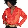 Camisa Roja Años 70 Para Hombre -Complementos Ventas camisa roja anos 70 para hombre