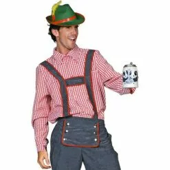 Camisa Tirolesa Oktoberfest Para Hombre