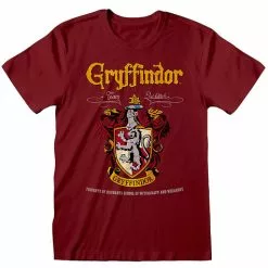 Camiseta De Griffindor Logo Para Adulto - Harry Potter