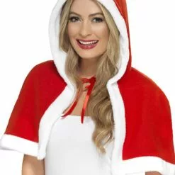 Capa Pequeña De Mamá Noel Para Mujer