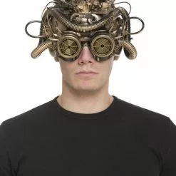 Casco Medusa Steampunk Para Adulto