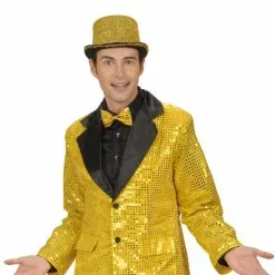 Chaqueta Años 70 Dorada De Lentejuelas Para Hombre -Complementos Ventas chaqueta anos 70 dorada de lentejuelas para hombre 2