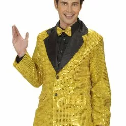 Chaqueta Años 70 Dorada De Lentejuelas Para Hombre -Complementos Ventas chaqueta anos 70 dorada de lentejuelas para hombre 3