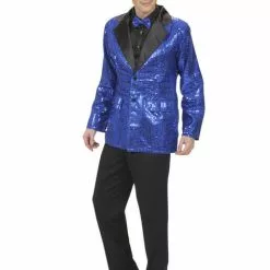 Chaqueta Azul De Lentejuelas Años 70 Talla Grande -Complementos Ventas chaqueta azul de lentejuelas anos 70 talla grande 2
