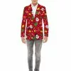 Chaqueta Navideña Roja Con Luces - Opposuits -Complementos Ventas chaqueta navidena roja con luces opposuits