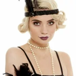 Cinta Charlestón Negra Para La Cabeza -Complementos Ventas cinta charleston negra para la cabeza 1