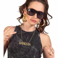 Colgante De Rapero Dorado Para Mujer