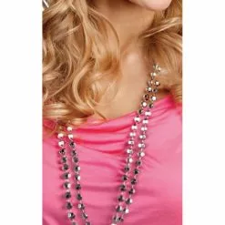 Collares Disco Plateados Para Mujer