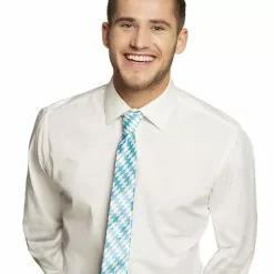 Corbata De Oktoberfest Azul Y Blanca