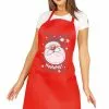 Delantal Rojo árbol De Navidad -Complementos Ventas delantal rojo arbol de navidad