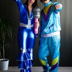 Disfraz De Abba Azul Años 70 -Complementos Ventas disfraz de abba azul anos 70 2