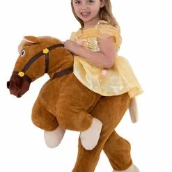 Disfraz A Hombros De Bella Sobre El Caballo Phillipe - La Bella Y La Bestia -Complementos Ventas disfraz de bella ride on para nina la bella y la bestia 2
