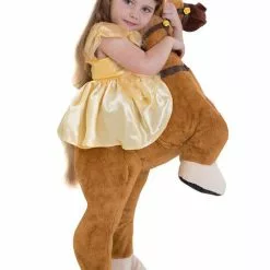 Disfraz A Hombros De Bella Sobre El Caballo Phillipe - La Bella Y La Bestia -Complementos Ventas disfraz de bella ride on para nina la bella y la bestia 3