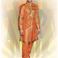 Disfraz De Cantante De Liverpool Naranja Para Hombre -Complementos Ventas disfraz de cantante de liverpool naranja para hombre 2