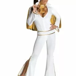 Disfraz De Elvis Blanco Para Mujer