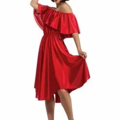 Disfraz De Fiebre Del Sábado Noche Vestido Rojo