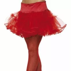 Enagua De Tul Hot Red