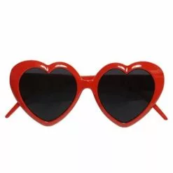 Gafas De Corazón Rojas