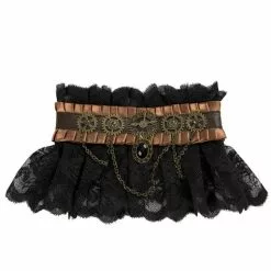 Gorguera Steampunk Negra Para Adulto
