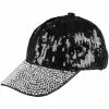 Gorra De Lentejuelas Negra Para Mujer -Complementos Ventas gorra de lentejuelas negra para mujer