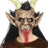 Máscara De Krampus Navideño Para Adulto -Complementos Ventas mascara de krampus navideno para adulto