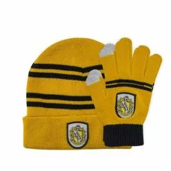 Pack De Gorro Y Guantes Hufflepuff Infantil - Harry Potter