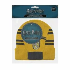 Pack De Gorro Y Guantes Hufflepuff Infantil - Harry Potter -Complementos Ventas pack de gorro y guantes hufflepuff infantil harry potter 4
