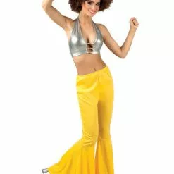 Pantalones De Campana Amarillos Para Mujer -Complementos Ventas pantalones de campana amarillos para mujer 1