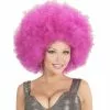 Peluca Afro Violeta Gigante Para Adulto -Complementos Ventas peluca afro violeta gigante para adulto