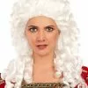 Peluca De época Barroca -Complementos Ventas peluca barroca rizada blanca para mujer