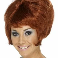 Peluca De Colmena De Los 60 Castaña