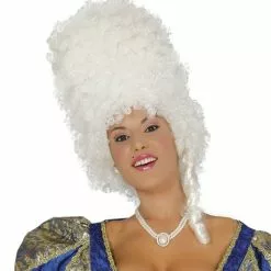 Peluca De época Grande Blanca