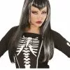 Peluca De Bruja Flequillo En V Para Mujer -Complementos Ventas peluca de esqueleto flequillo en v para mujer