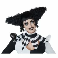 Peluca De Payasa Del Terror Negra -Complementos Ventas peluca de payasa del terror negra 1