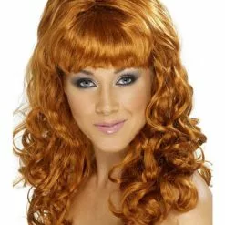 Peluca De Preciosidad Castaña Rojiza
