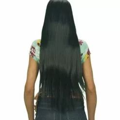 Peluca Extralarga Negra -Complementos Ventas peluca extralarga negra 1