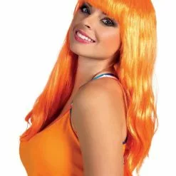 Peluca Naranja Larga