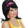 Peluca Negra Mod Años 60 -Complementos Ventas peluca negra mod anos 60