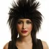 Peluca Rockera Morena Para Adulto -Complementos Ventas peluca rockera morena para adulto