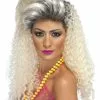 Peluca Años 80 Rizos Largos Rubia Para Mujer -Complementos Ventas peluca rubia de los 80
